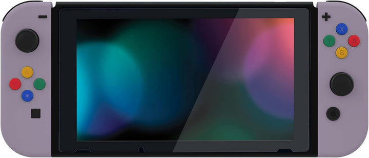 eXtremeRate Hülle Case für Nintendo Switch Joycon/Konsole, Rückgehäuse&Kickstand für Switch Console,