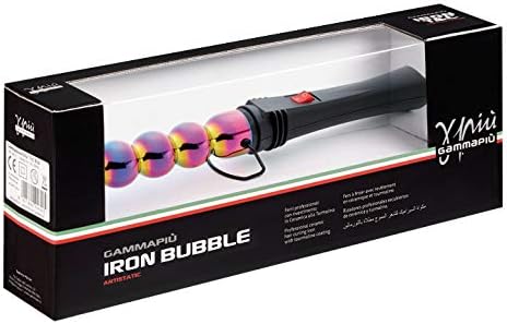 GAMMAPIU' Professioneller Lockenstäbe Bubble Rainbow, Breite und Schmale Wellen, Hitzebeständige Spi