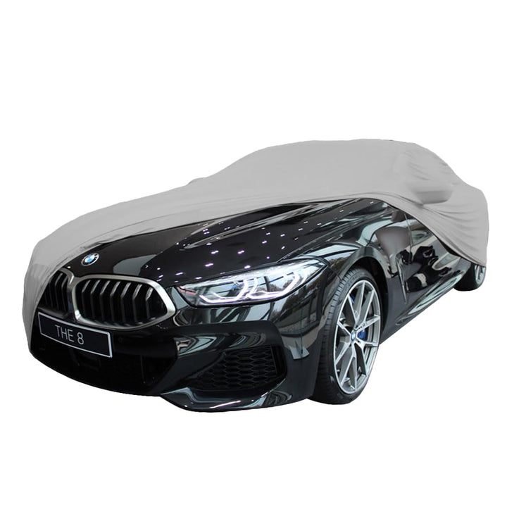 Indoor Autoabdeckung kompatibel mit BMW 8-Series (G14) Cabrio mit Spiegeltaschen SUPER Soft Stretch