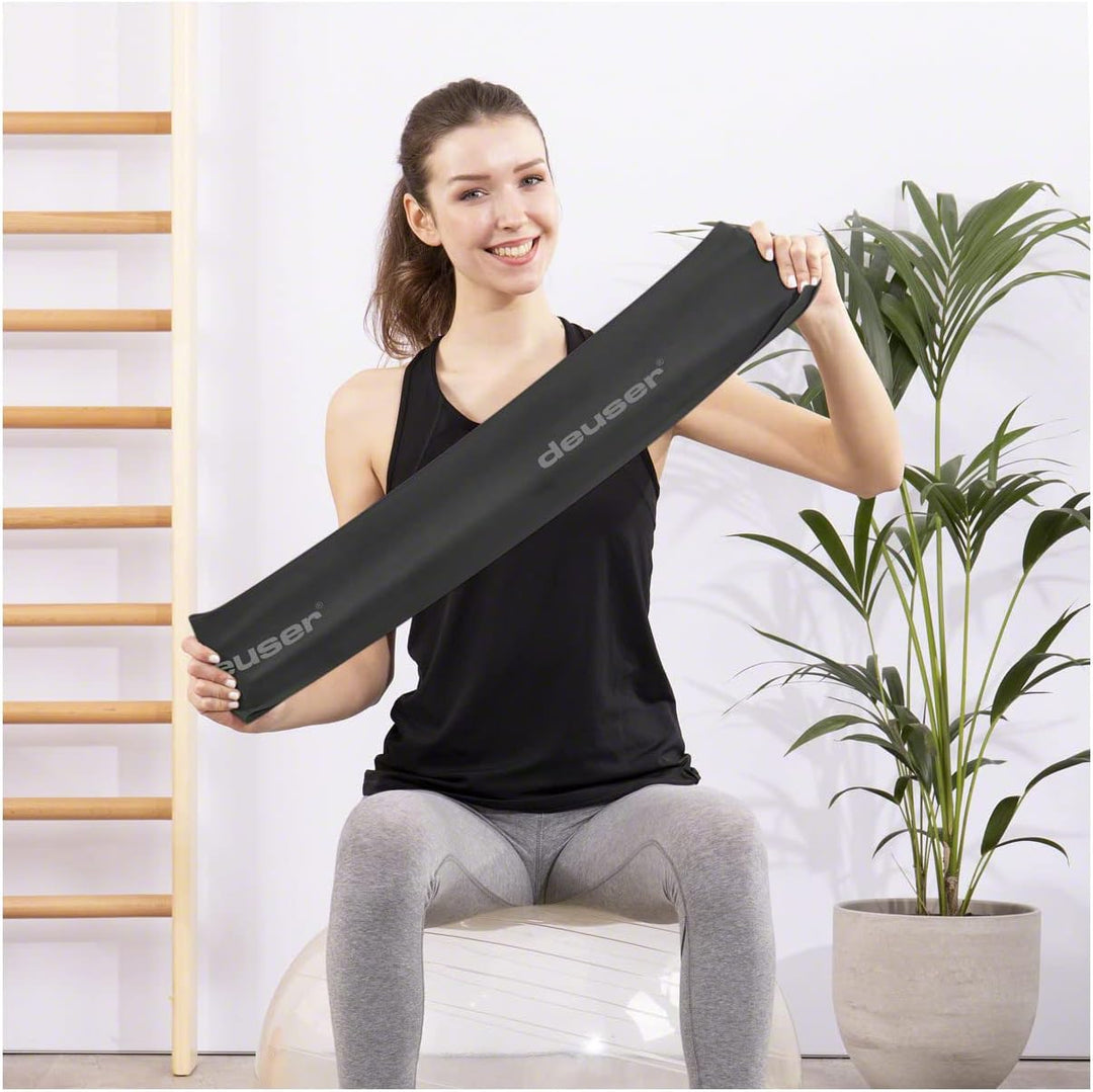 Deuser Band Therapie 20 M Aqua Fitnessband, Schwarz