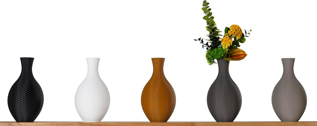 3D Vase Blumenvase/Dekovase Shiva 30 cm für Schnitt-/ Trockenblumen | nachhaltig | wasserdicht (Dunk