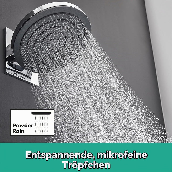 hansgrohe wassersparende Kopfbrause Pulsify S, Sparduschkopf (EcoSmart), Brausekopf 260mm, Duschkopf