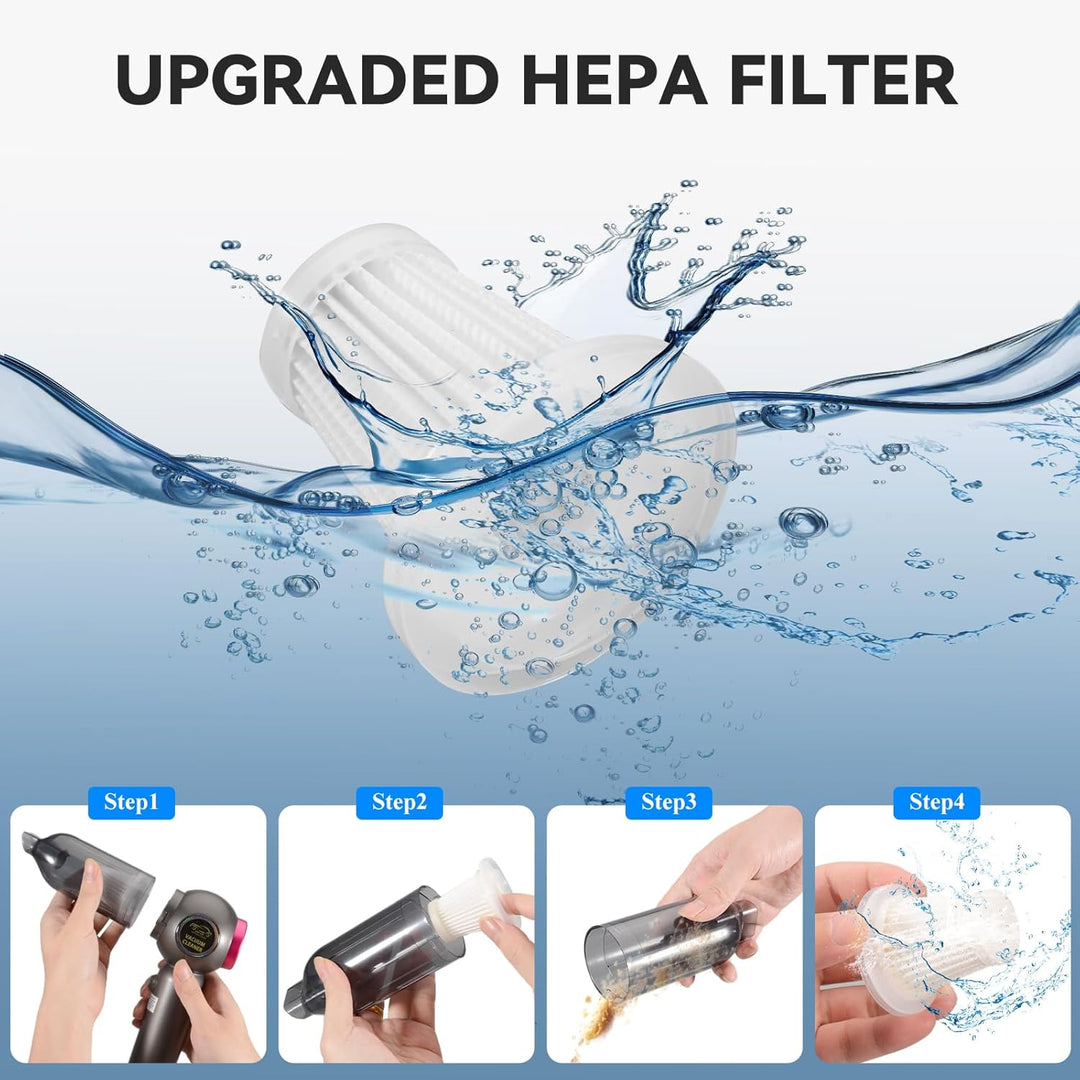 Handstaubsauger, 22000Pa Handstaubsauger Akku, Autostaubsauger mit Bürstenloser Motor, Auto Kabellos