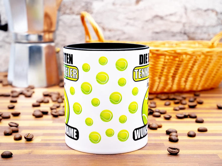 Die besten Tennisspieler heissen Name Tasse Becher personalisiert Tennis Zubehör Fanartikel Geschenk