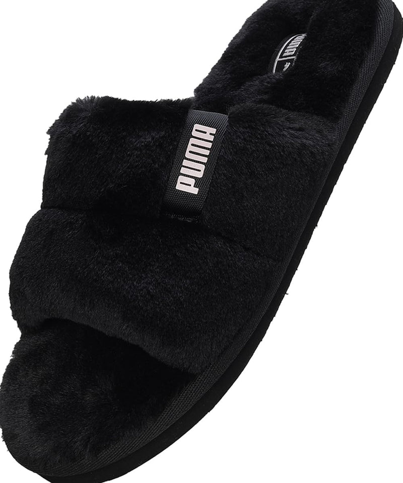 PUMA Damen Fluff Solo Schiebe-Sandalen 35.5 EU Puma Black Island Pink, 35.5 EU Puma Black Island Pin