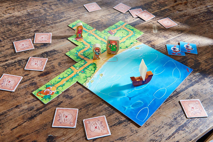 HABA 303407 Karuba Junior Gesellschaftsspiel für Kinder, kooperatives und strategisches Abenteuerspi