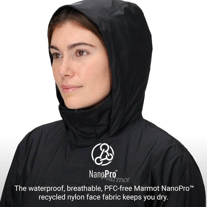 Marmot Damen Wm's PreCip Eco Jacket, Wasserdichte Regenjacke, winddichter Regenmantel, atmungsaktiv,