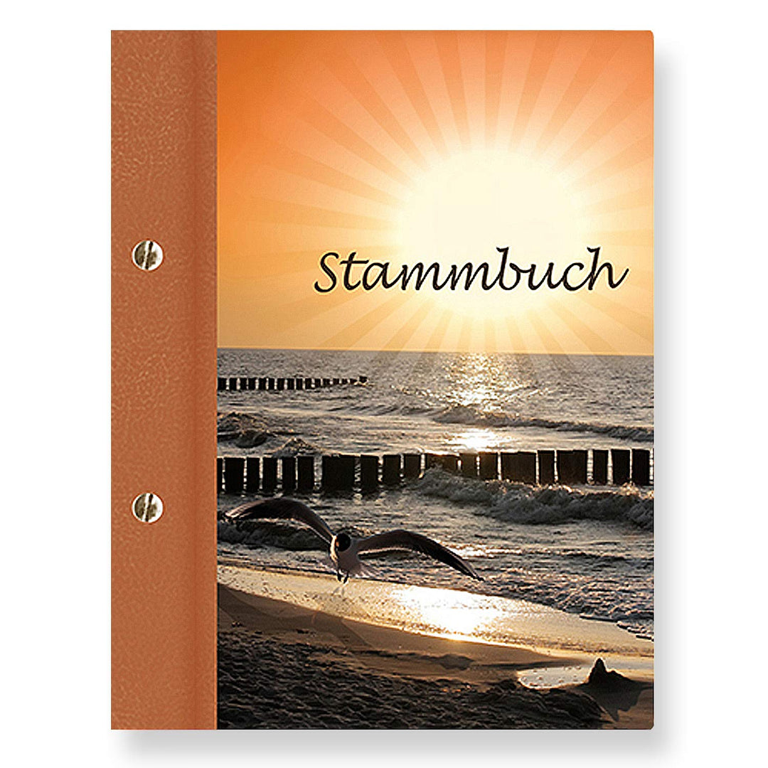 Stammbuchshop stb_Oceano_a5 Familienstammbuch, Hellgrau, 23 x 18 x 1,7 cm