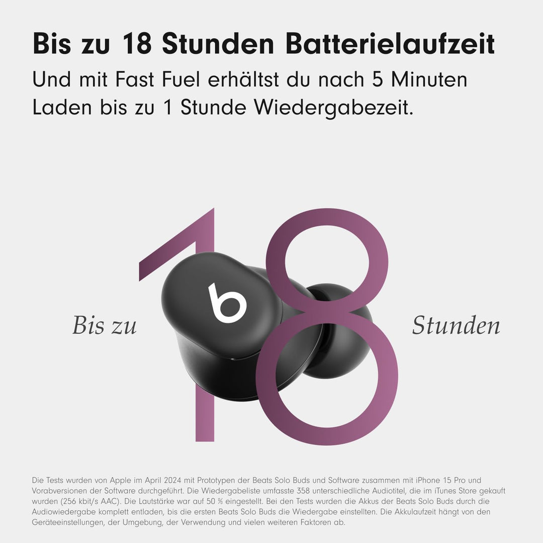 Beats Solo Buds – kabellose Bluetooth In-Ear Kopfhörer | 18 Stunden Akkulaufzeit | Apple & Android-K