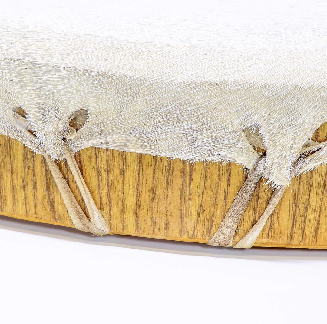 Shamandrum Ø 40 cm Rahmentrommel im mysevendo Set Rund Ziegenhaut Behaart Shaman Drum Goat Skin inkl