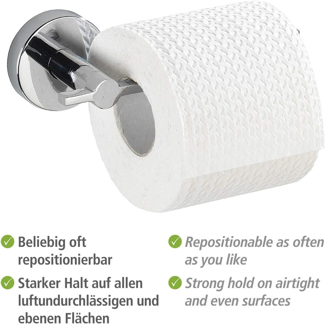 WENKO Vacuum-Loc® Toilettenpapierrollenhalter Capri, hochwertiger Toilettenpapierspender zur Wandmon