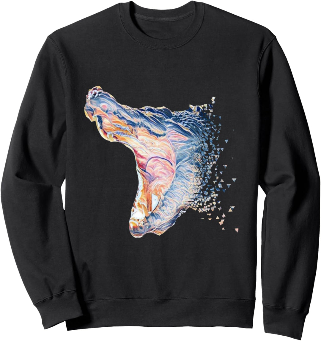 Krokodil Alligator Reptilien Echse Raubtiere Krokodile Sweatshirt