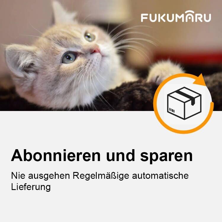 FUKUMARU Tofu Katzenstreu 5.4kg, schnell klumpendes Katzenstreu mit super saugfähigem Material, sofo