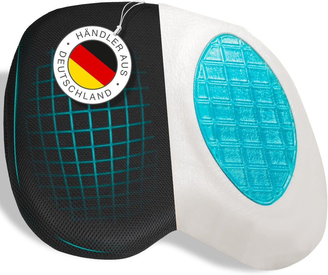 maxVitalis Orthopädisches Druckentlastungskissen, Sitzkissen mit Gel, Steissbeinkissen, ideal für Ro