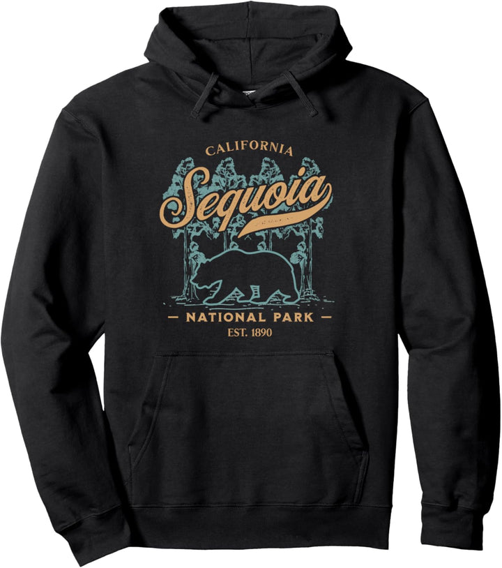 Vintage Sequoia National Park Kalifornien Urlaub Souvenir Pullover Hoodie