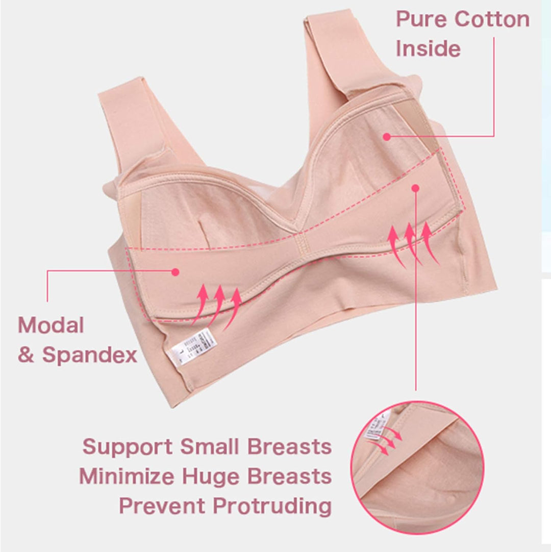 WOWENY Damen Vollschalen BH bügel Zero Feel Push up Seamless BH Nahtlos Komfort Soft BH Schlaf BH Kl