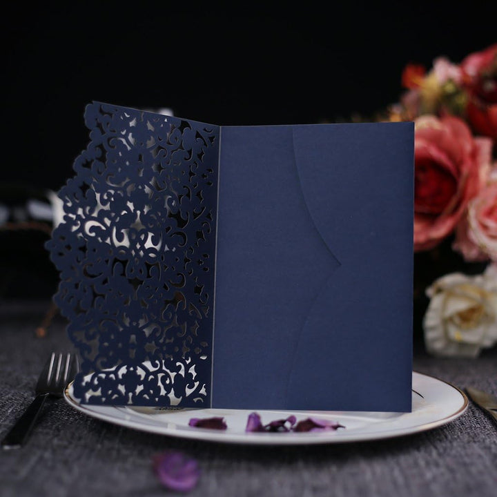 CYSKY Hochzeit Einladungskarte 50 Stück Hochzeit Einladungskarte Kit mit leeres bedruckbares Papier