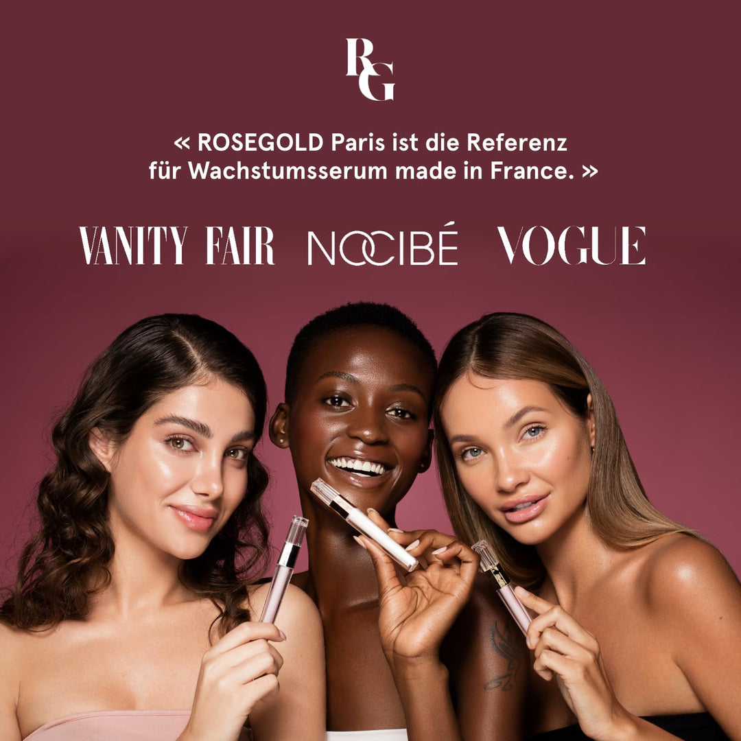 ROSENAIL Nagelwachstumsserum 97% natürlich von ROSEGOLD, Nagelpflege für lange +starke +schöne Nägel