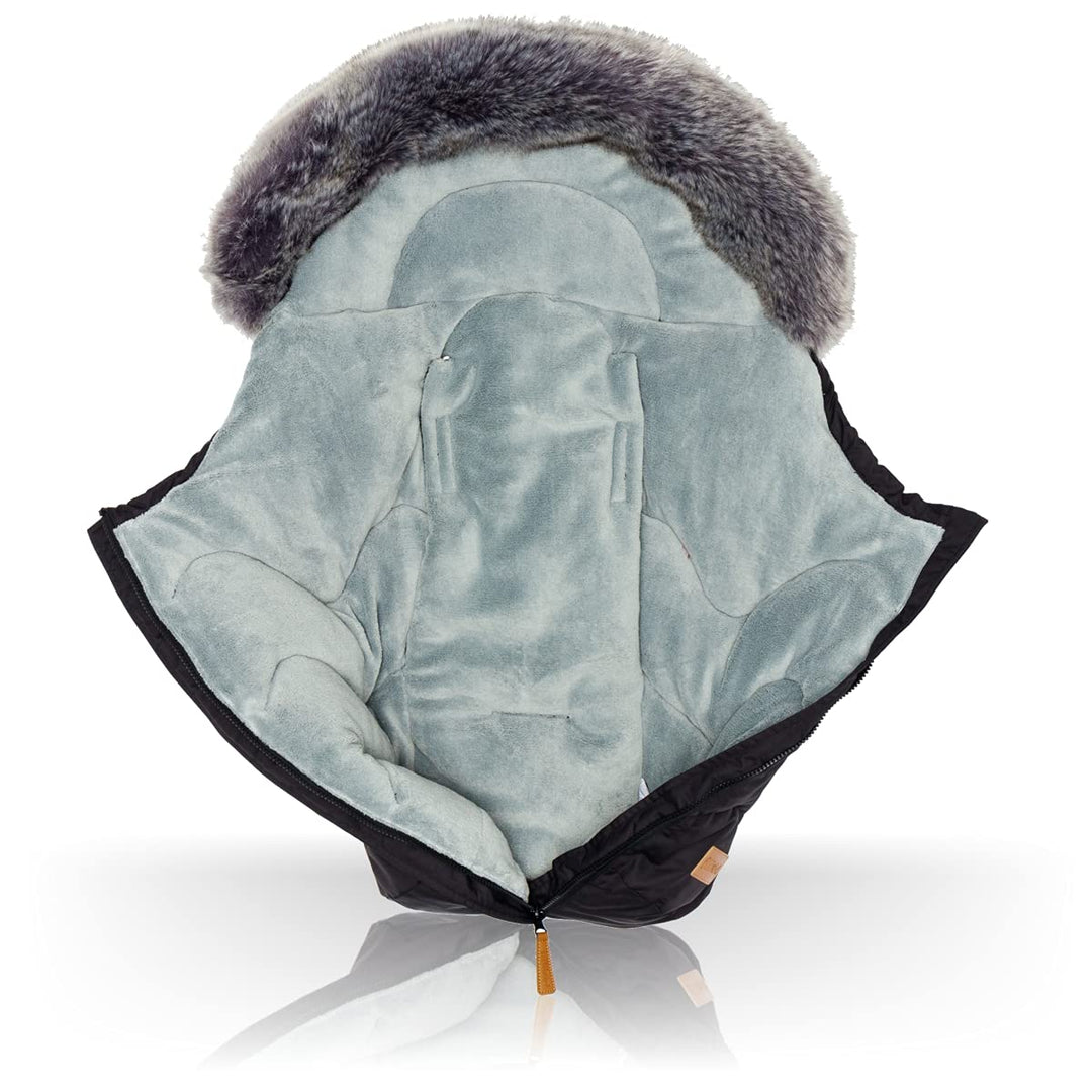 Fillikid Winterfusssack LHOTSE mit Coral - Fleece/Kinder Baby Fusssack universal für Kinderwagen Aut