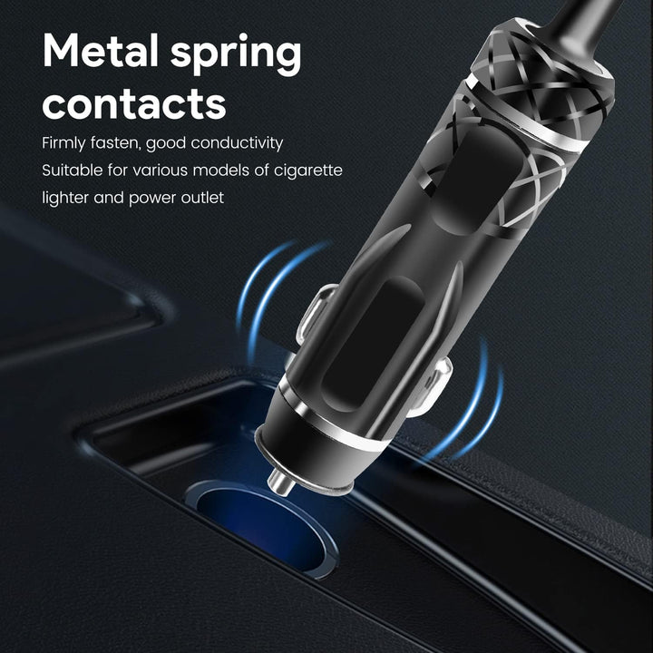 KFD 118W USB-C KFZ Ladegerät Auto Ladekabel DC 12V-24V Netzteil für MacBook Air Pro, Dell XPS, HP Sp