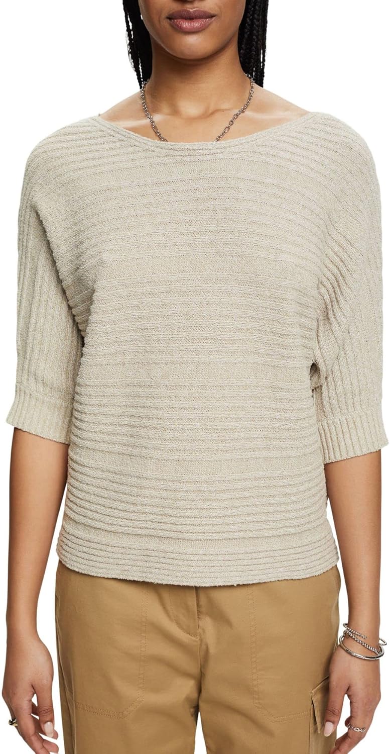 ESPRIT Damen 033ee1i307 Pullover L 339/Dusty Green 5, L 339/Dusty Green 5
