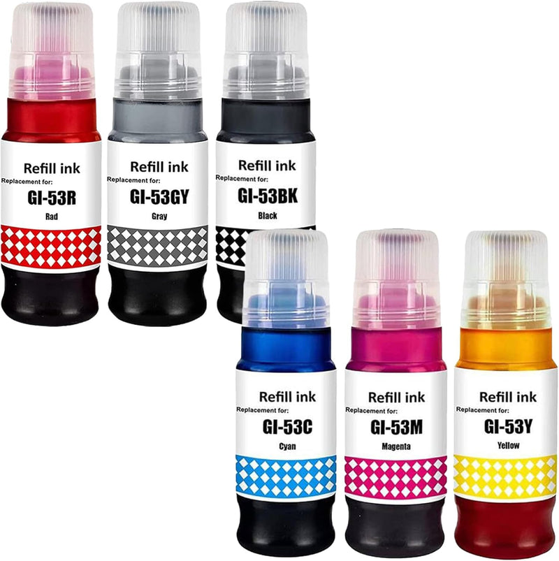 Black Bottled Ink GI53 GI-53 / Cyan Bottled Ink GI53 GI-53 / Magenta Bottled Ink GI53 GI-53 / Yellow