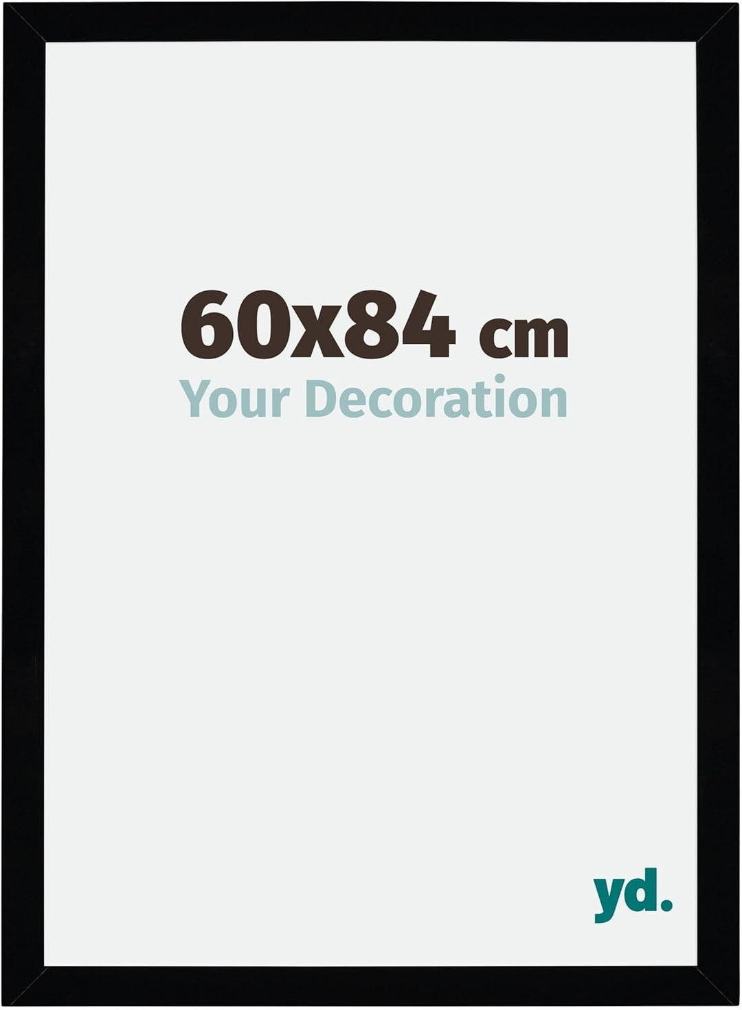 yd. Your Decoration - Bilderrahmen 60x84 cm - Bilderrahmen aus MDF mit Acrylglas - Antireflex - Ausg
