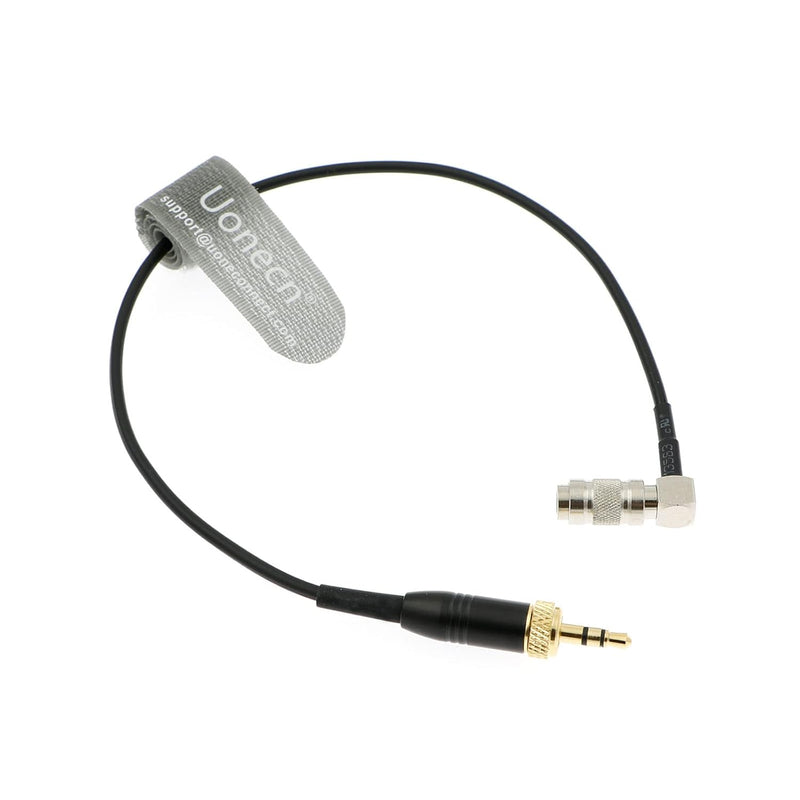 Uonecn Timecode Kabel Lock 3.5mm TRS auf rechtwinklig DIN 1.0/2.3 auf Mini BNC Timecode für Canon R5