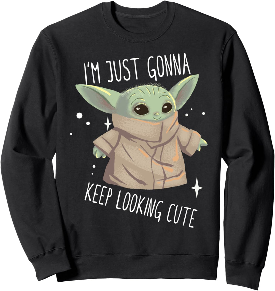 Star Wars Mandalorian The Child Cartoon Keep Looking Cute Sweatshirt
