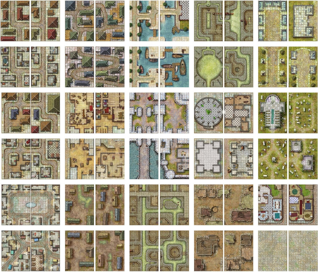 Loke Battle Mats | Giant Book of Streets Sewers & Cemeteries