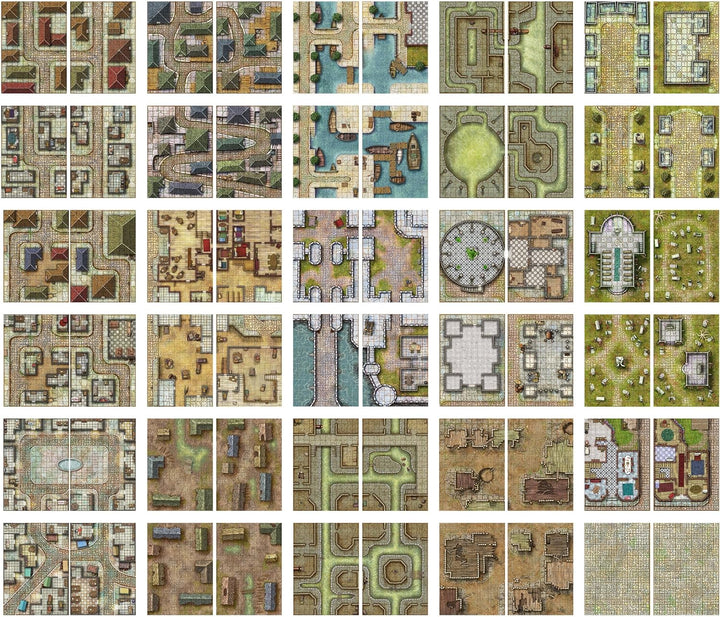 Loke Battle Mats | Giant Book of Streets Sewers & Cemeteries