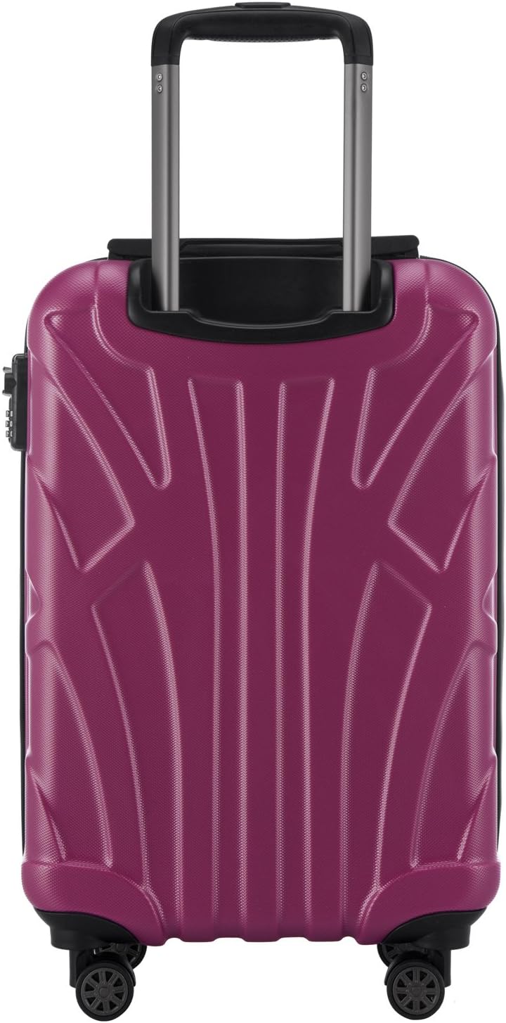 suitline Handgepäck Hartschalen-Koffer Koffer Trolley Rollkoffer Reisekoffer, TSA, 55 cm, ca. 34 Lit