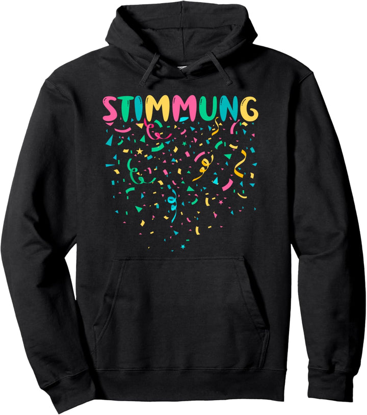 Stimmung Bunte Fasching Karneval Konfetti Pullover Hoodie