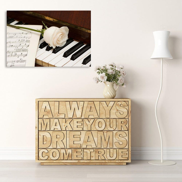 Feeby Bilder Musik Instrumente Klavier 70x50 cm Wohnzimmer Schlafzimmer Büro Flur Küche Wandbilder M