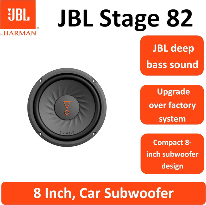 JBL Stage 82 20cm/200mm (8") Auto-HiFi Subwoofer Chassis/Woofer/Lautsprecher Schwarz 800 Watt Maxima