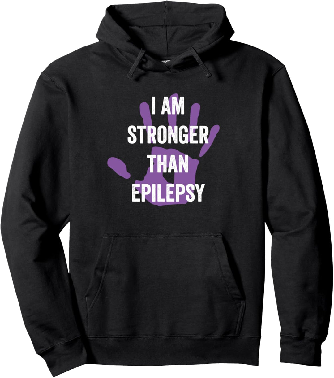 Epilepsie-Bewusstseinsweis, violettes Band – Epilepsie-Bewusstseinsm Pullover Hoodie