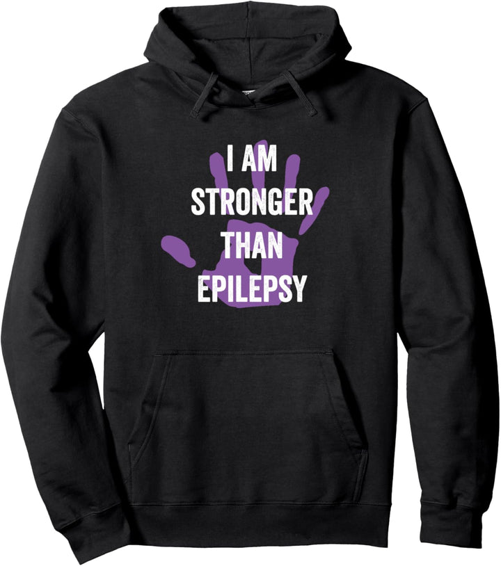 Epilepsie-Bewusstseinsweis, violettes Band – Epilepsie-Bewusstseinsm Pullover Hoodie