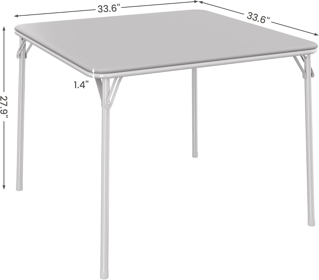 Falttisch Quadratischer Spiel &amp; Kartentisch, Wasserdicht PU, 85cm Für Wohnzimmer Camping Indoor Outd