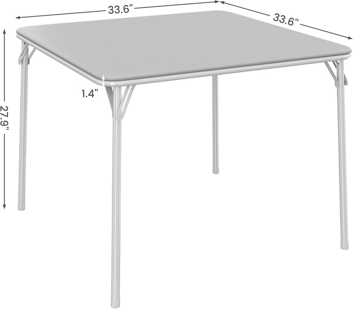 Falttisch Quadratischer Spiel &amp; Kartentisch, Wasserdicht PU, 85cm Für Wohnzimmer Camping Indoor Outd