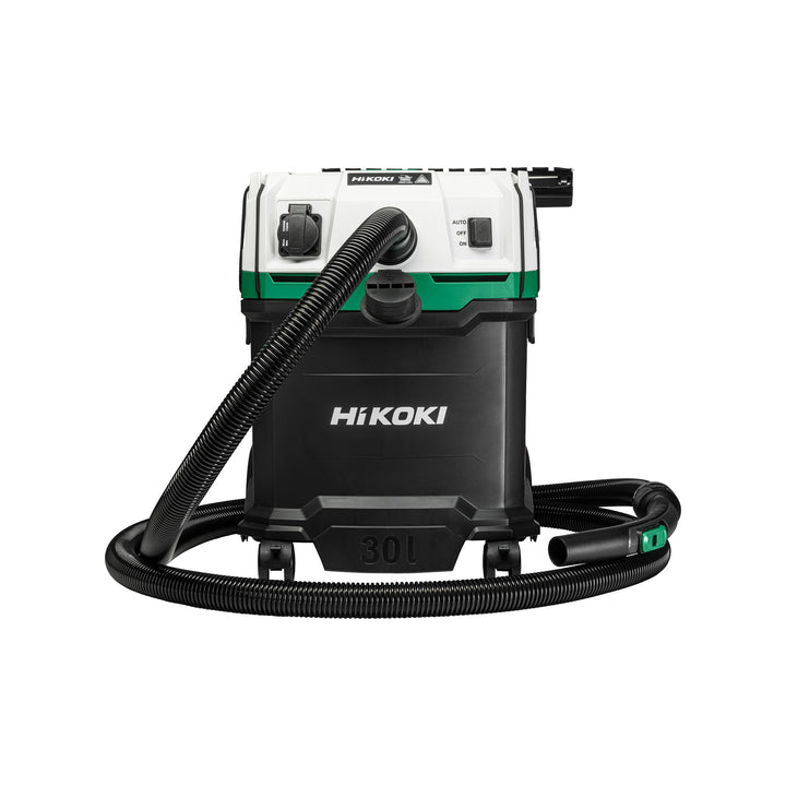 HiKOKI Nass- und Trockensauger - 1200 W, 30 L, M-Klasse, Kompakt und Leicht, Manuelle Filterreinigun