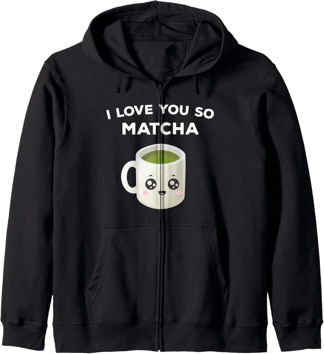 Kawaii-Matcha-Teetasse Niedliches Geschenk Kapuzenjacke