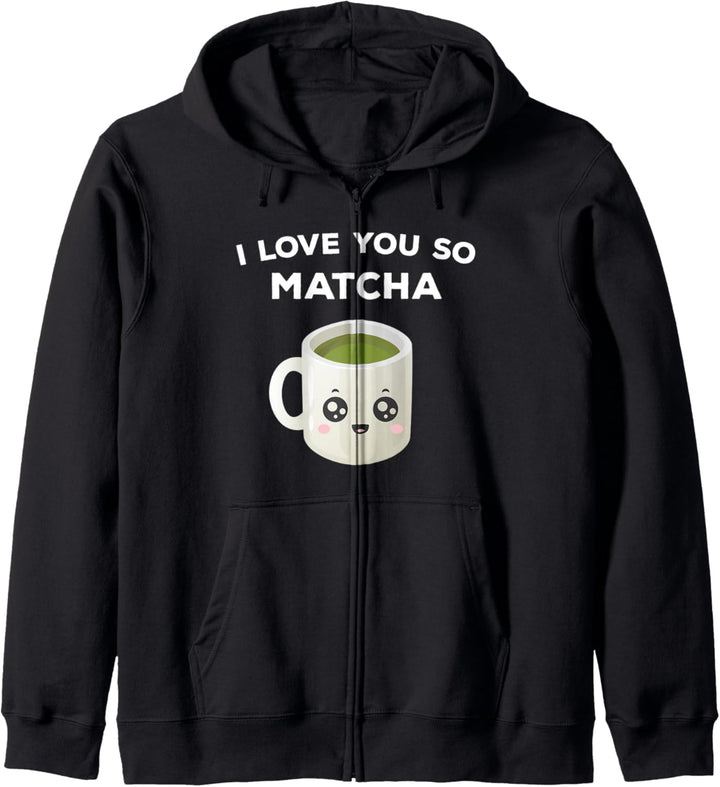 Kawaii-Matcha-Teetasse Niedliches Geschenk Kapuzenjacke