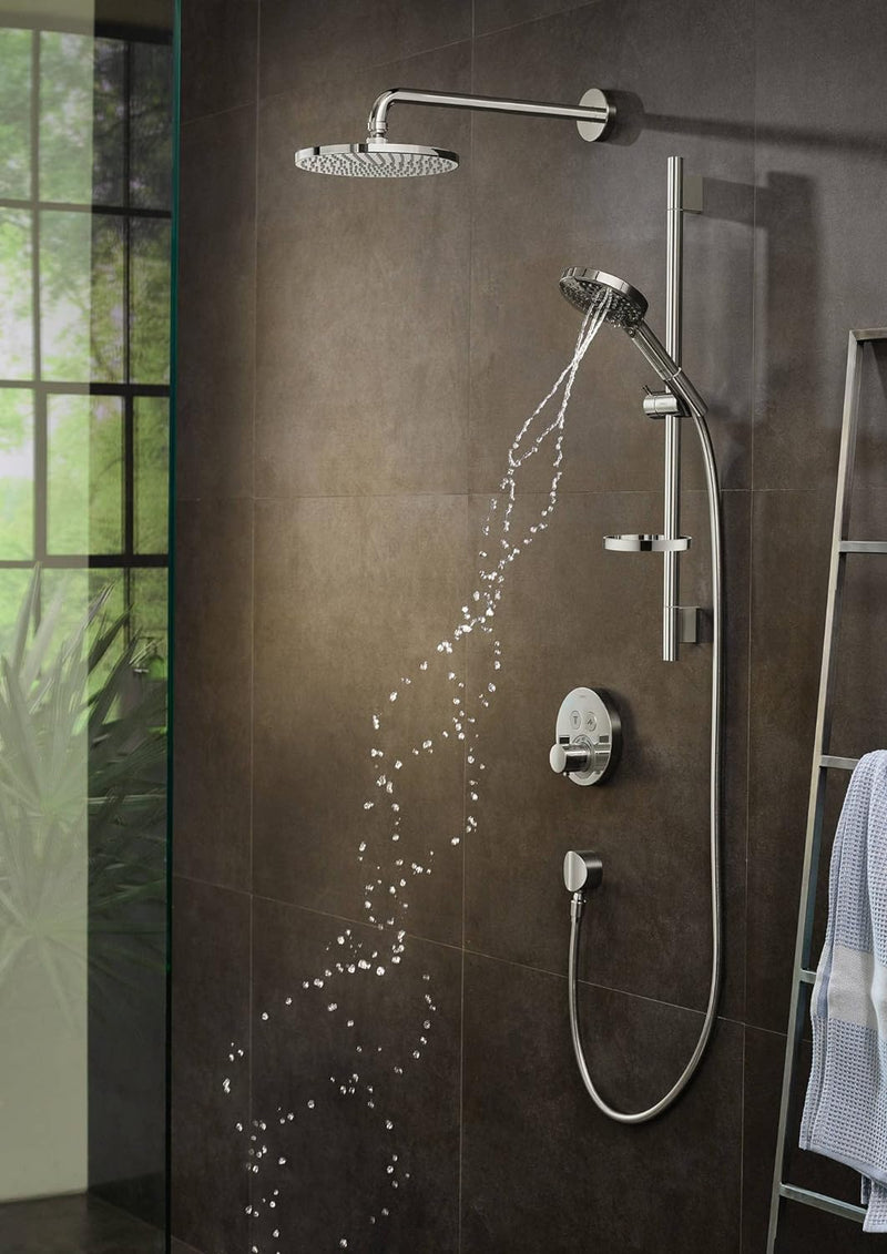 hansgrohe wassersparendes Duschsystem Raindance Select PowderRain Regendusche (Duschkopf, Schlauch,