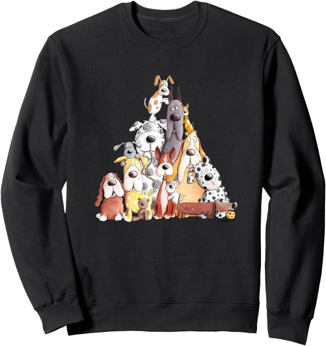 Bunter Hundehaufen I Hunde Team Hund Fan Geschenk Sweatshirt