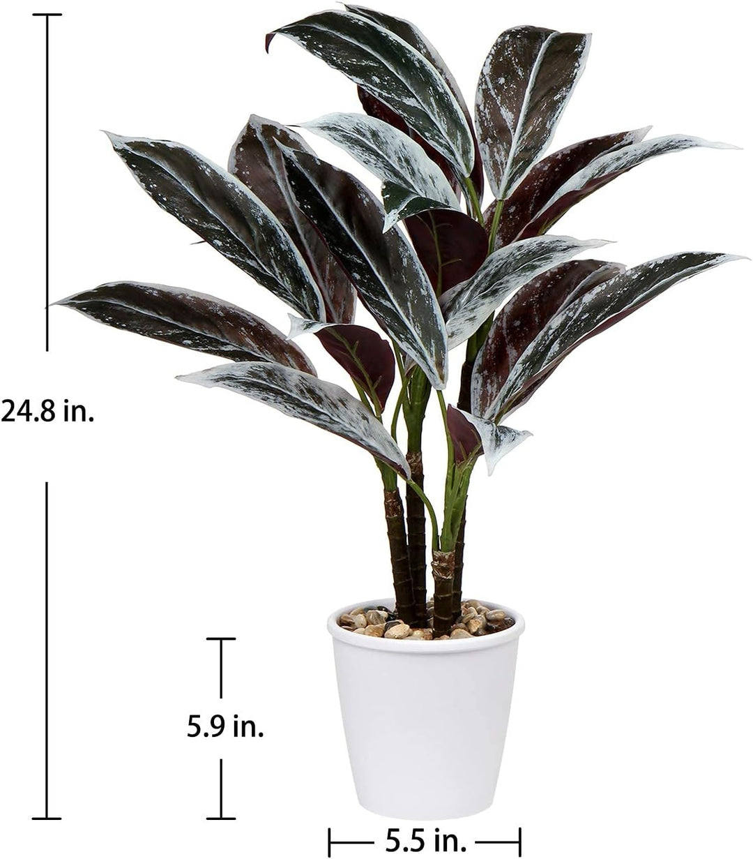 Briful 63CM Künstliche Cordyline Fruticosa Kunstpflanze Gross Dekorative Indoor Tropische Pflanzen K