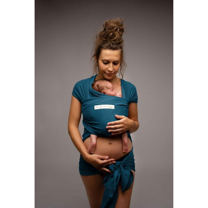 Love Radius BAB-BLEU Trageschal, BASIC Bio-Fasern, Geburt bis 9 kg, Retro-Blau, einheitsgrösse