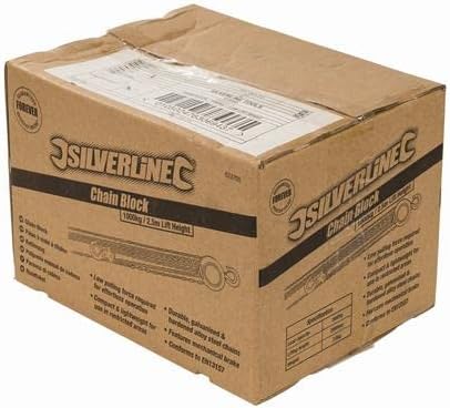 Silverline 633705 Kettenzug 1.000 kg / 2,5 m Hubhöhe