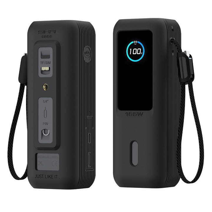 Silikonhülle für Anker Laptop Powerbank 165W(25000mAh) mit 1/4 Zoll Mutterloch,TF/SIM Karte,Kartenst