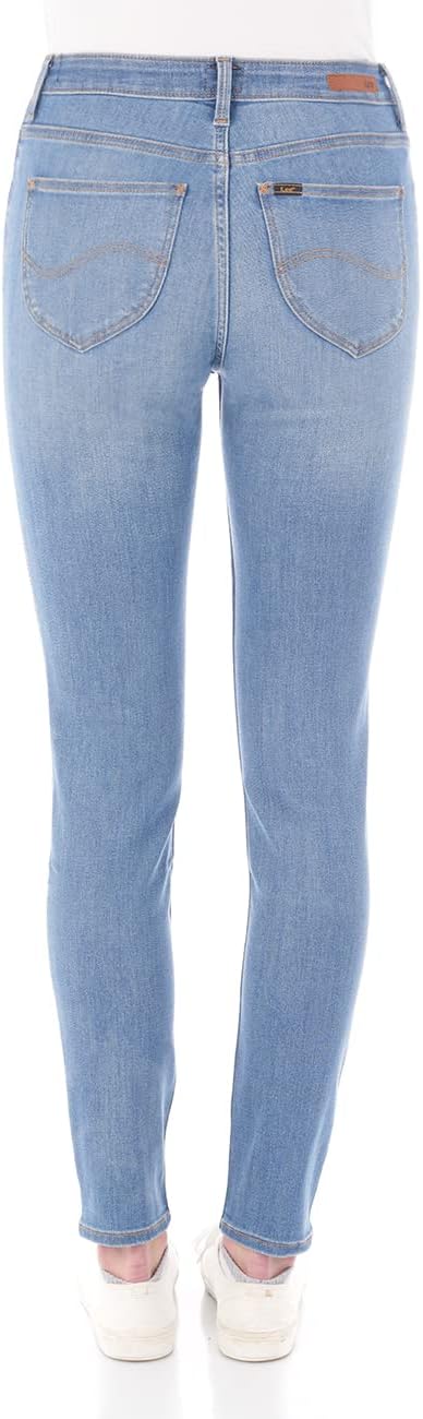 Lee Damen Jeans Hose Scarlett High Waist Skinny Fit Jeanshose Denim Stretch | Pants Blau Schwarz 24