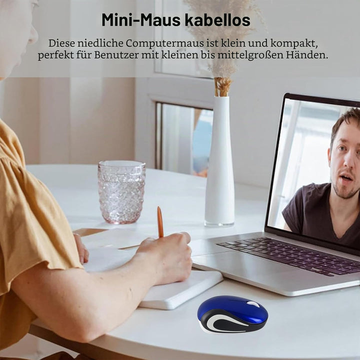 Kabellose Maus Niedliche Mini-Computermaus Kleine Grösse Tasche Tragbare Kompakte Reise USB Optische
